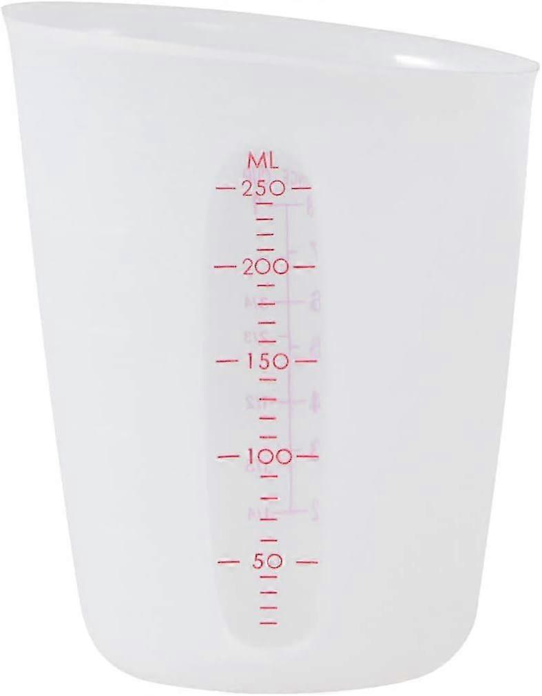 Silicone Measuring Cup Visible Graduated Cups Precise Scale Cups for Epoxy Casting Molds Mixing (250