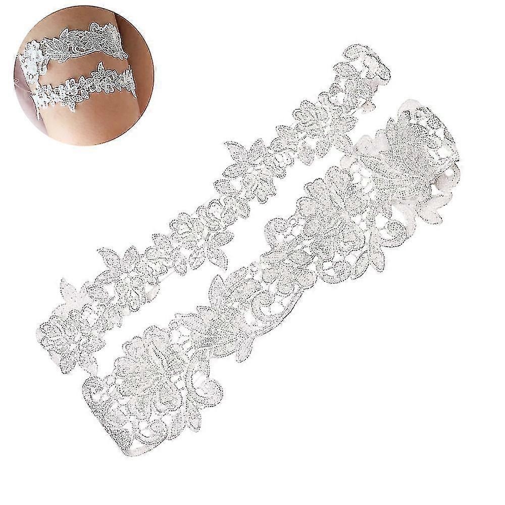 2 יח ' בירית חתונה סט שחור כלה תחרה בירית חגורה