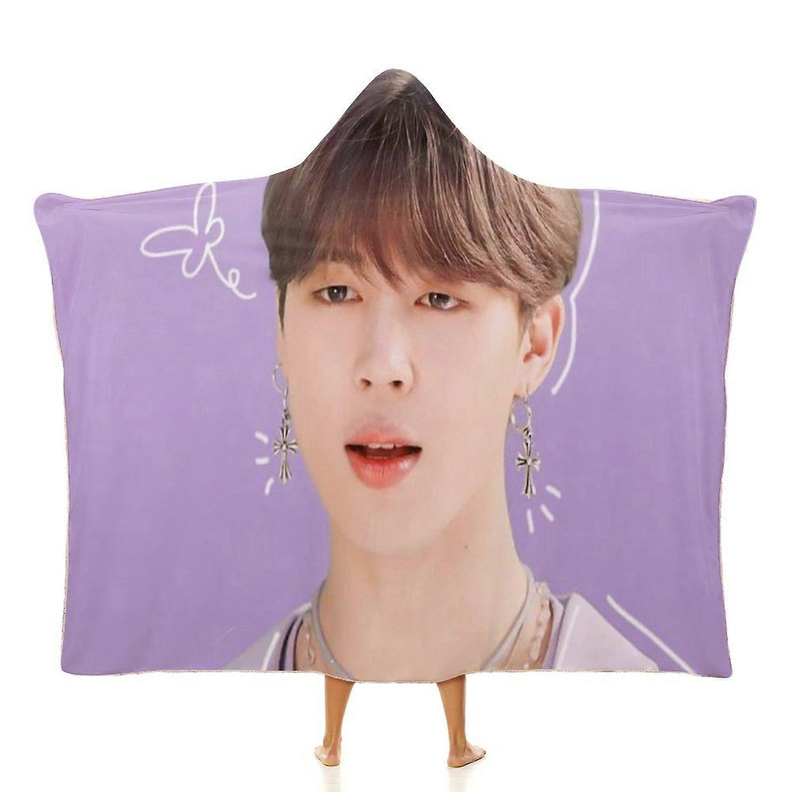 BTS Jimin (105) Blanket Wearable Cartoon Cosplay Hoodie Throw
