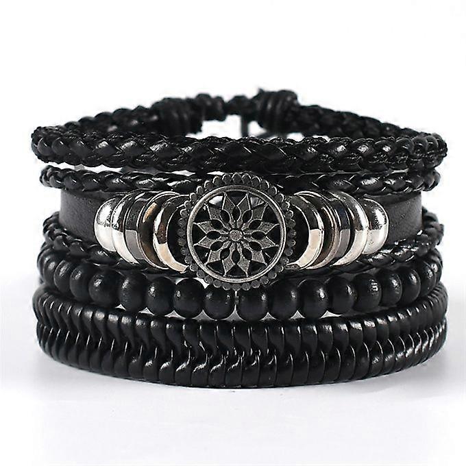 4 In 1 Retro Braided Adjustable Hand Bracelets
