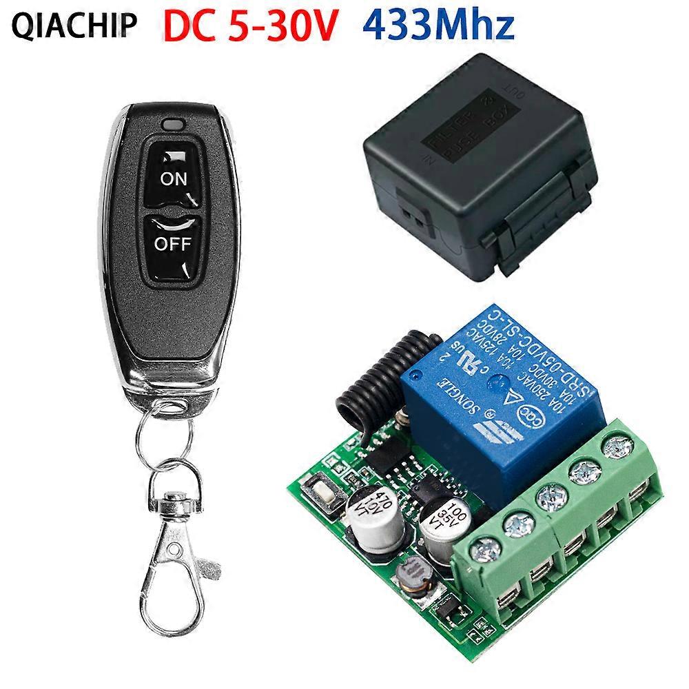 433Mhz DC 12V 5V-30V 1CH Universal Wireless Remote Control Switch Relay Receiver Module RF Transmitter 433Mhz Remote Control