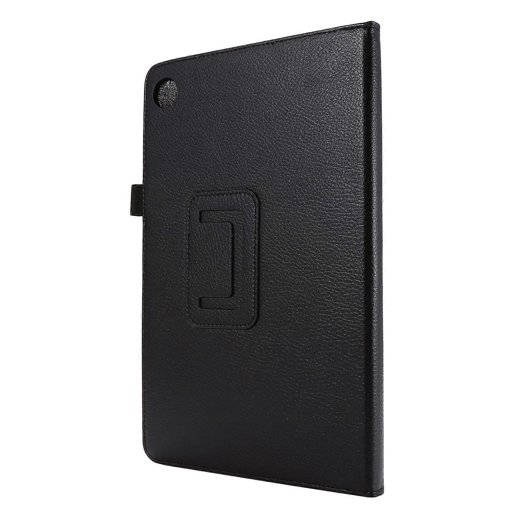 Black 13.5-Inch Leather Protective Case, Rotatable Tablet Case, Suitable for TB-X606F/X Bracket Function