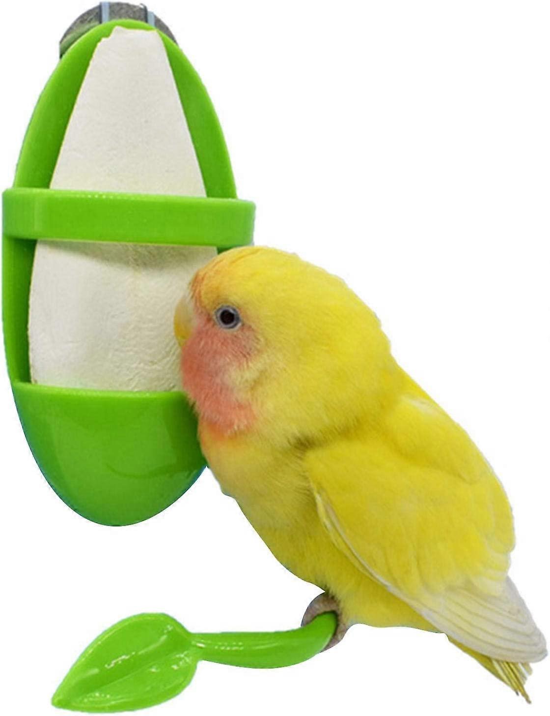 Alimentator de papagali cu suport în picioare Suport din plastic pentru fructe și legume Agățat containerul pentru alimente Accesorii pentru colivie Consumabile pentru păsări de companie