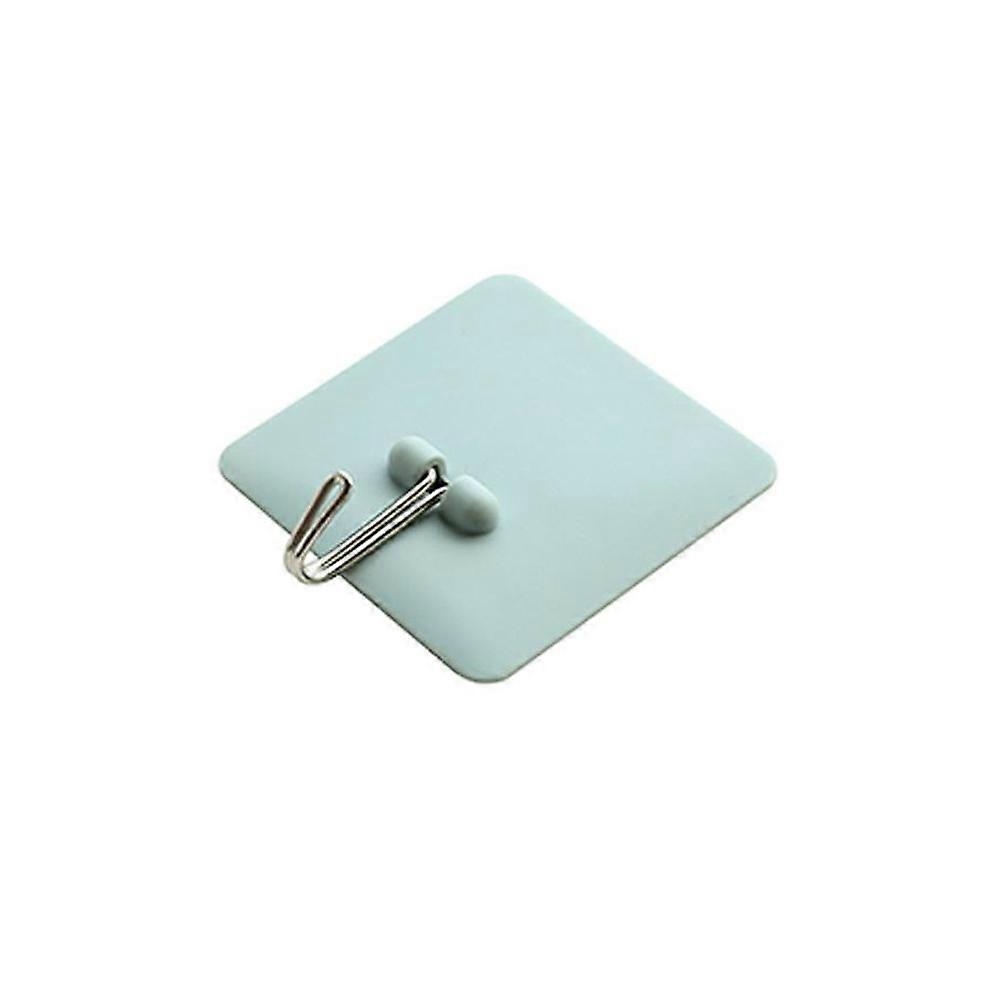 Self Adhesive Wall Suction Hooks Square Bathroom Kitchen Storage Organizer Hook(Blue)