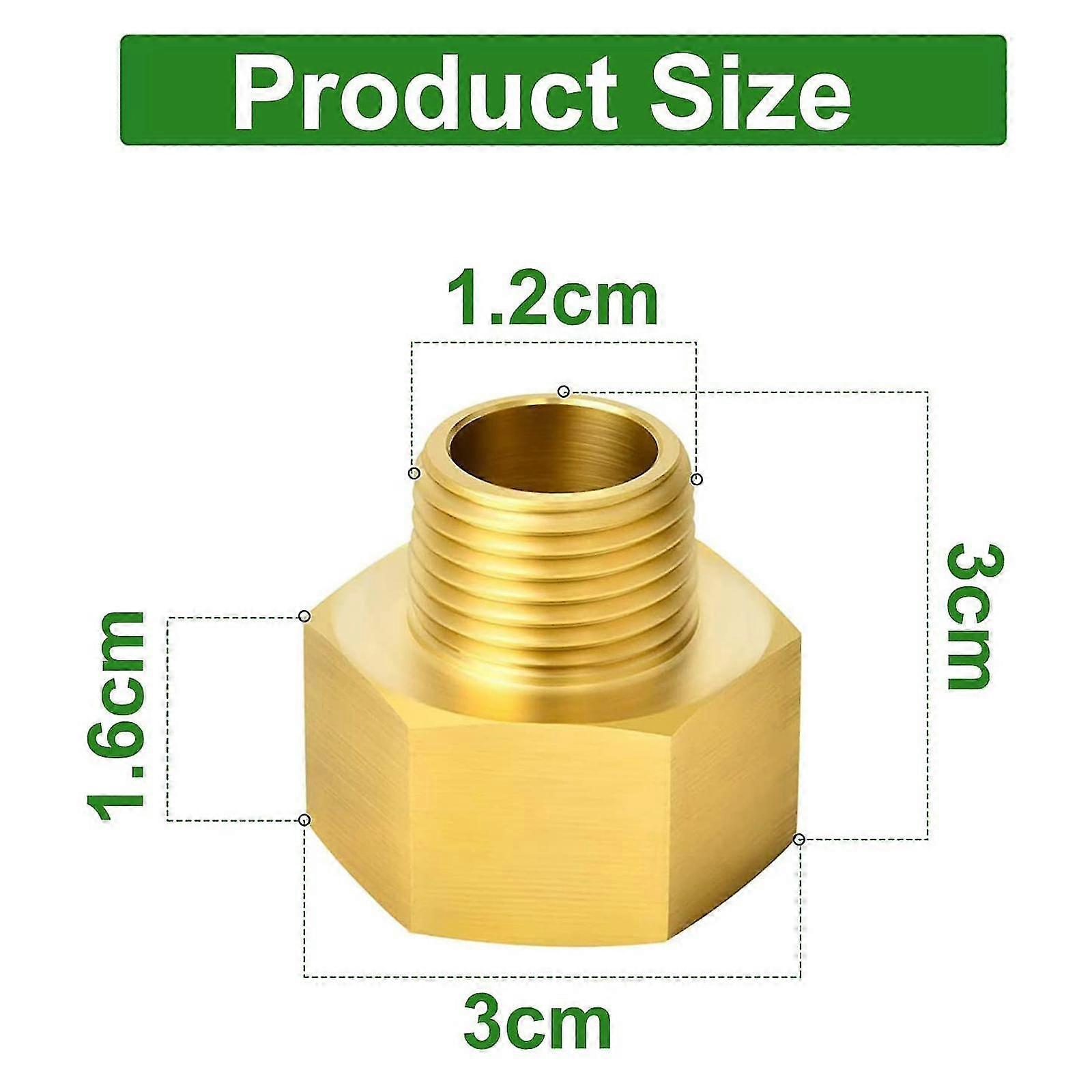 Gas Adapter G1/2'' Female X 1/4sae' Male Thread For Gas Picnic | Fruugo UK