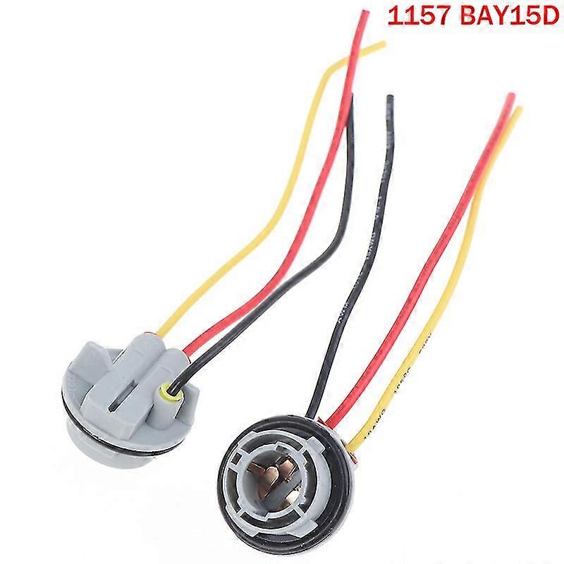 2pcs 1156 1157 Bulb Socket Bay15d Lamp Holder P21/5w Adapter Base Connector