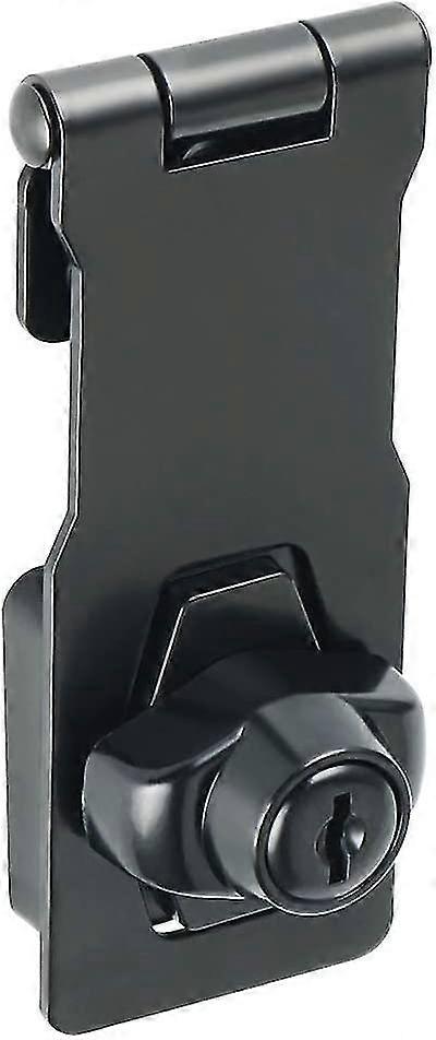 Door Lock Hasp With 2 Keys, Garden Gate Lock Shed Lock Security Hasp And Staple For Wooden Gates