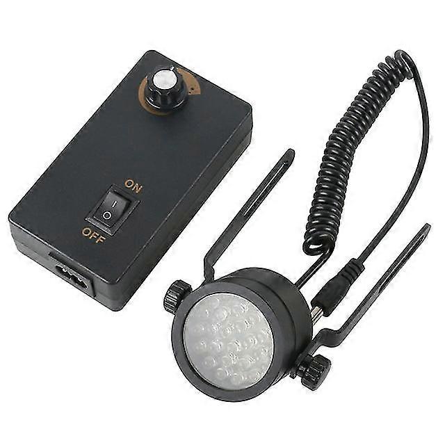 25Mm/32mm dia pillar install led spotlight adjustable illuminator oblique incidence lamp for stereo microscope video camera