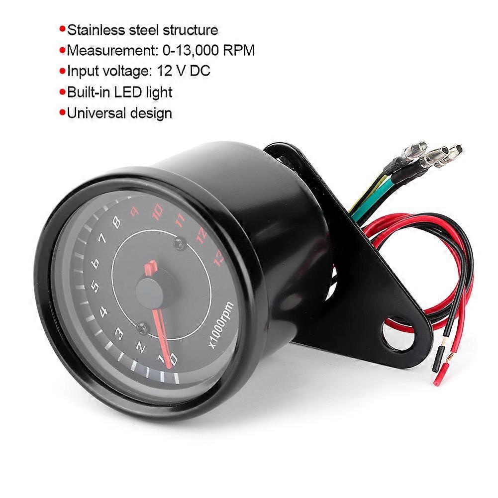 Motorcycle Double Gauge – Vintage Style Tachometer & Speedometer With LED Backlight, Easy Install Cafe Racer Upgrade