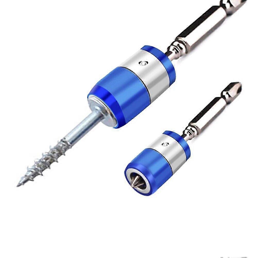 5Pcs Strong-Magnetic Screwdriver Drill Bits Heads Magnetizer Ring For 6.35mm Hex