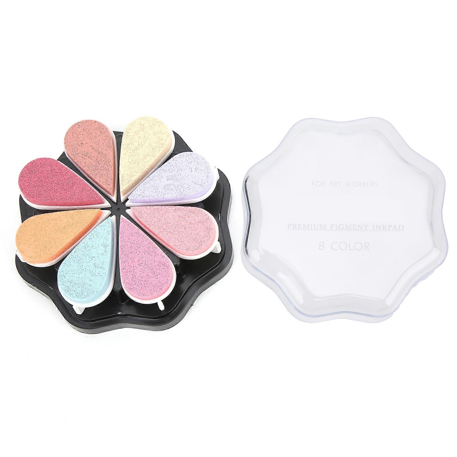用于DIY手工办公用品的印章垫花瓣形状手指创意墨水垫（1027软）