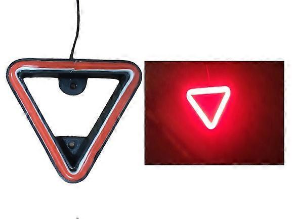 Three-Wheeler or Motorcycle Rear Safety Red Colour Triangular modification light