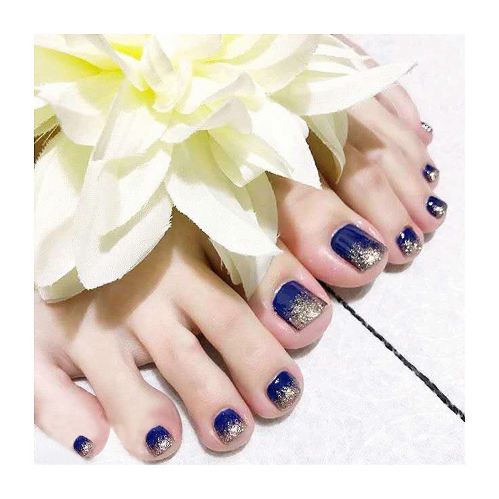 Short False Toenails Full Cover Press On Toenails Fake Toenails Artificial Feet