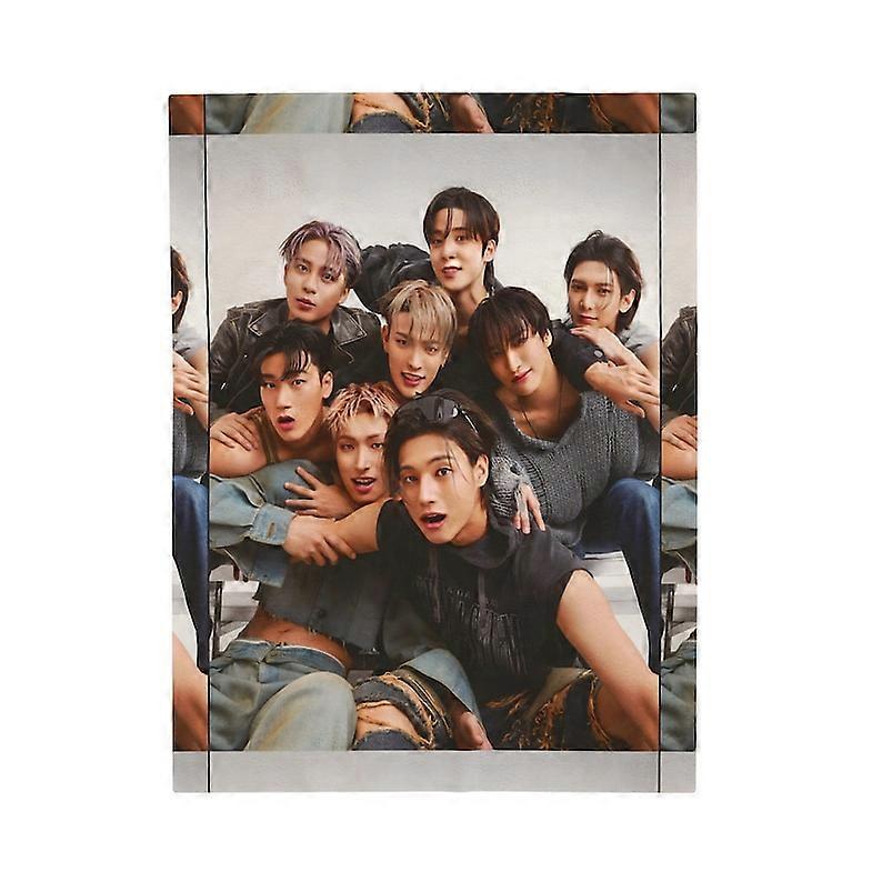 Coperta fotografica di gruppo dei membri di Ateez, merchandising Kpop di Ateez, regalo per Ateez Fan Atiny, idee regalo per fan Kpop-WVNY292 50x40i...