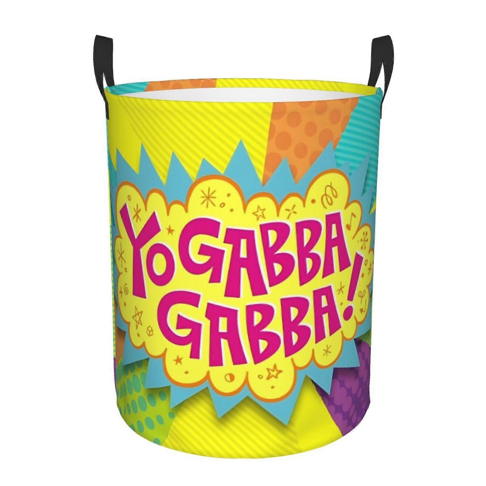 Yo Gabba Gabba 3d Graphic Flame Laundry Basket Fire Flame Clothes Hamper Storage With Handle-SYS27912