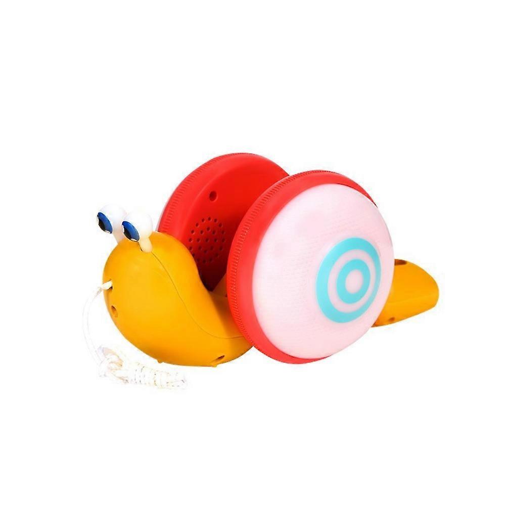 Pull String Snail Glowing Music Car Toy Car Light Musical Pet Cartoon Snail Toy Cute Dragging Snail Toys Snail Educational Game