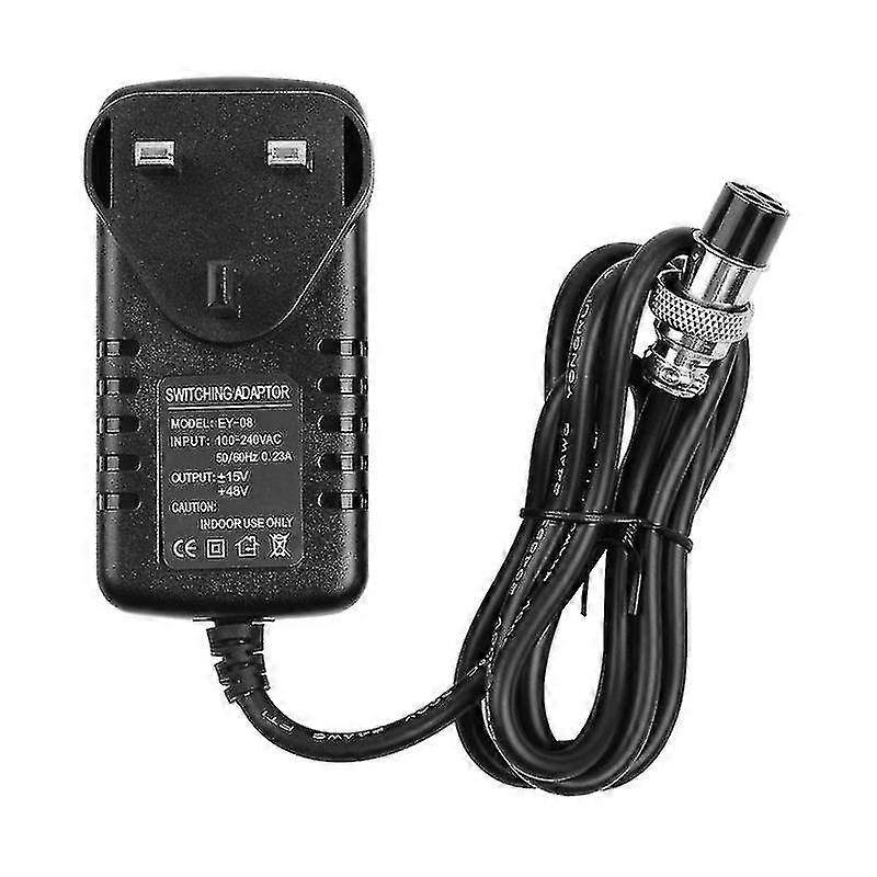 Mixing Console Mixer Power Supply Ac Adapter 15v 230ma Universal 4-pin Round Connector For 16 Channels Or Below Mixing Consoles Replacement Accessorie