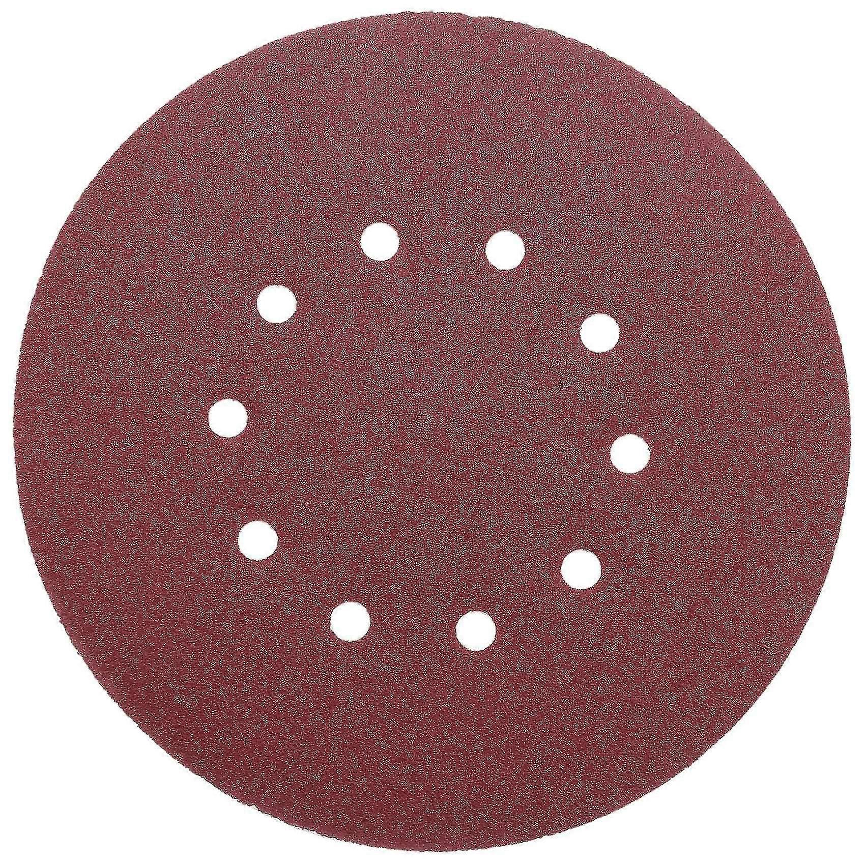 225mm Sanding Disc Pads, 25 Pcs Hook And Loop Sandpaper Sheet Compatible With Random Orbital Sander (80 Grit)