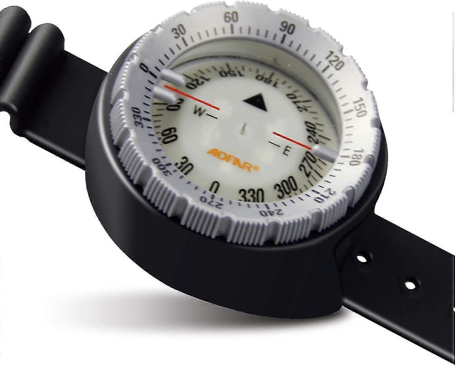 Dive Compass Af-q60 Waterproof, Durable, Compact. Wrist Strap Type Compass For Sailing, Diving, 11.8in Strap