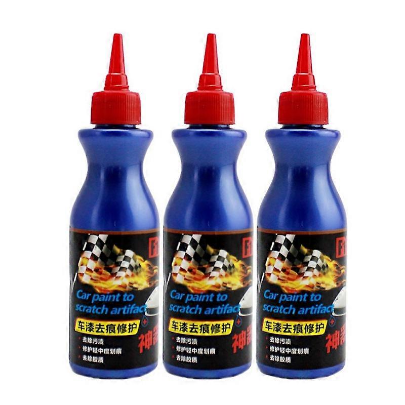 3x Bil Scratch Remover För Djupa Repor Färg Restorer Bilreparation Vax Blå
