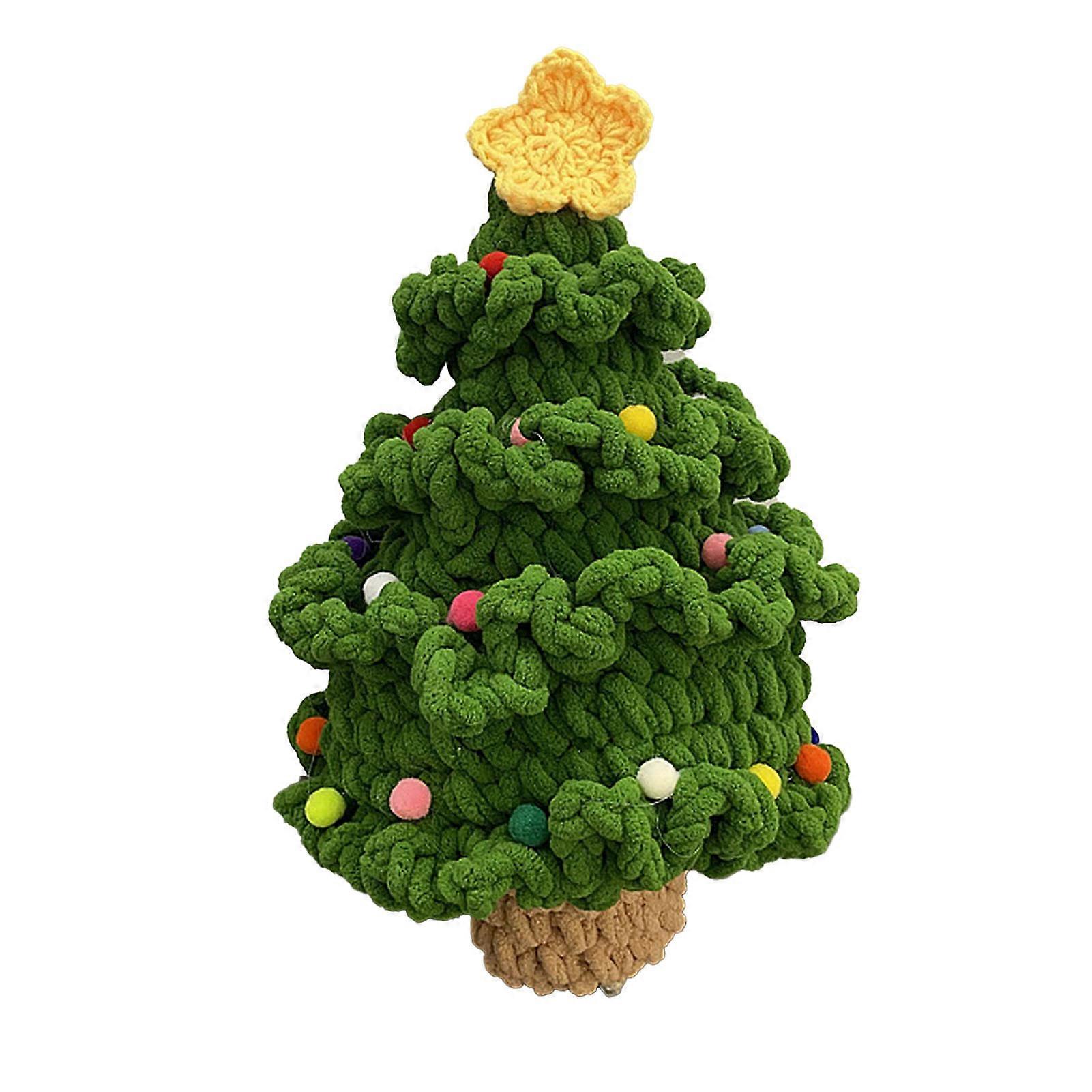 Christmas Tree Crochet Kit for Beginner All in One Cute Christmas Tree Knit Diy Kit Type 3