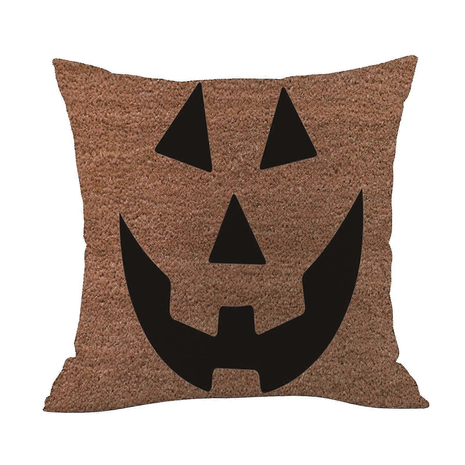 Halloween Home Pillow Case Witch Pumpkin Grim Face Sofa Pillow Case