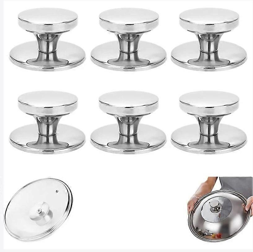 Lid Knob, 6 Piece Set Pot Lid Knobs Wok Knob Handle 43*30mm