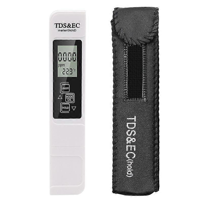 2pcs TDS Tester Multifunctional Digital 3 in 1 TDS EC and Temperature Measurement with Large LCD Digital Monitor 152mm