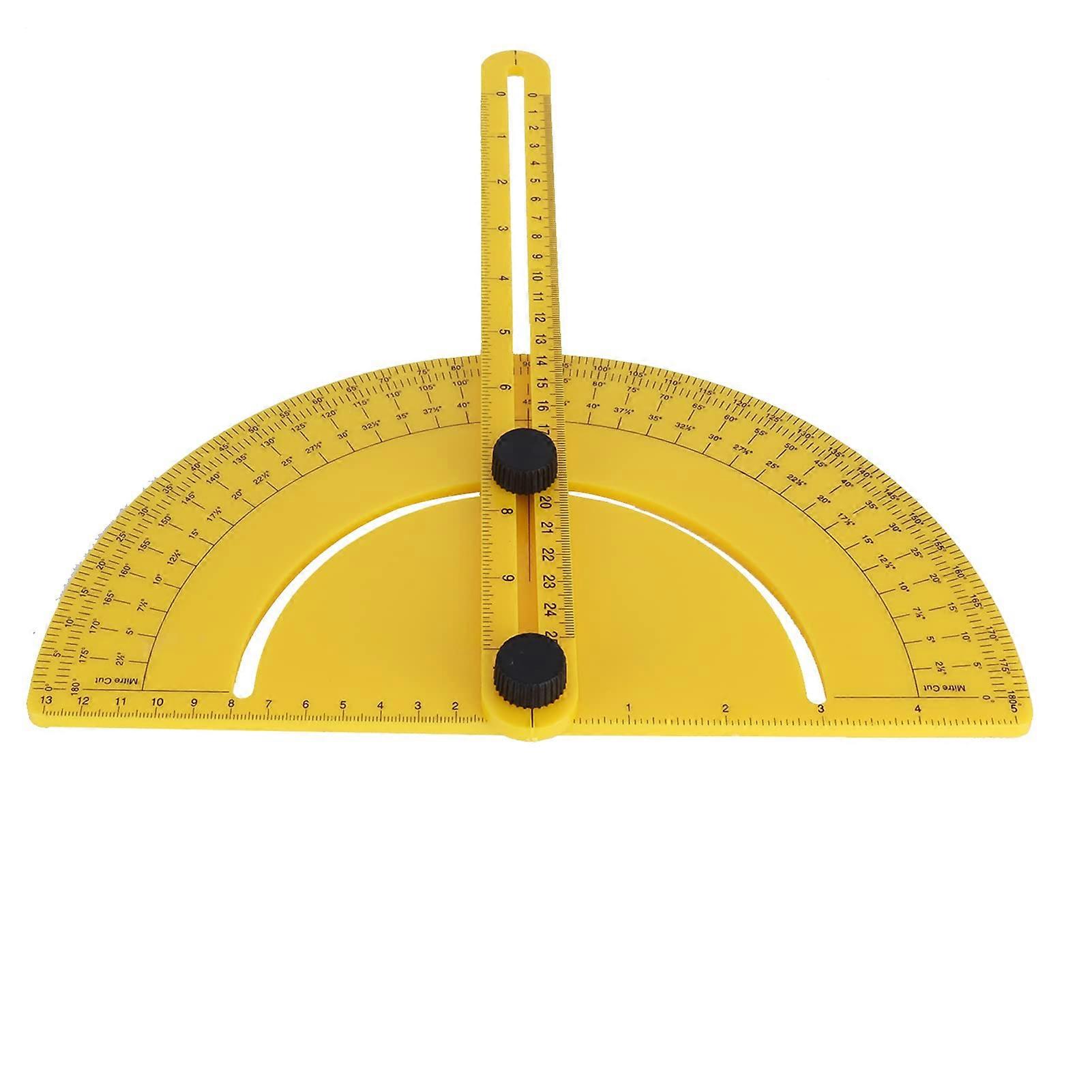 Angle ruler, precise plastic ruler for drafting for carpentry for engineering