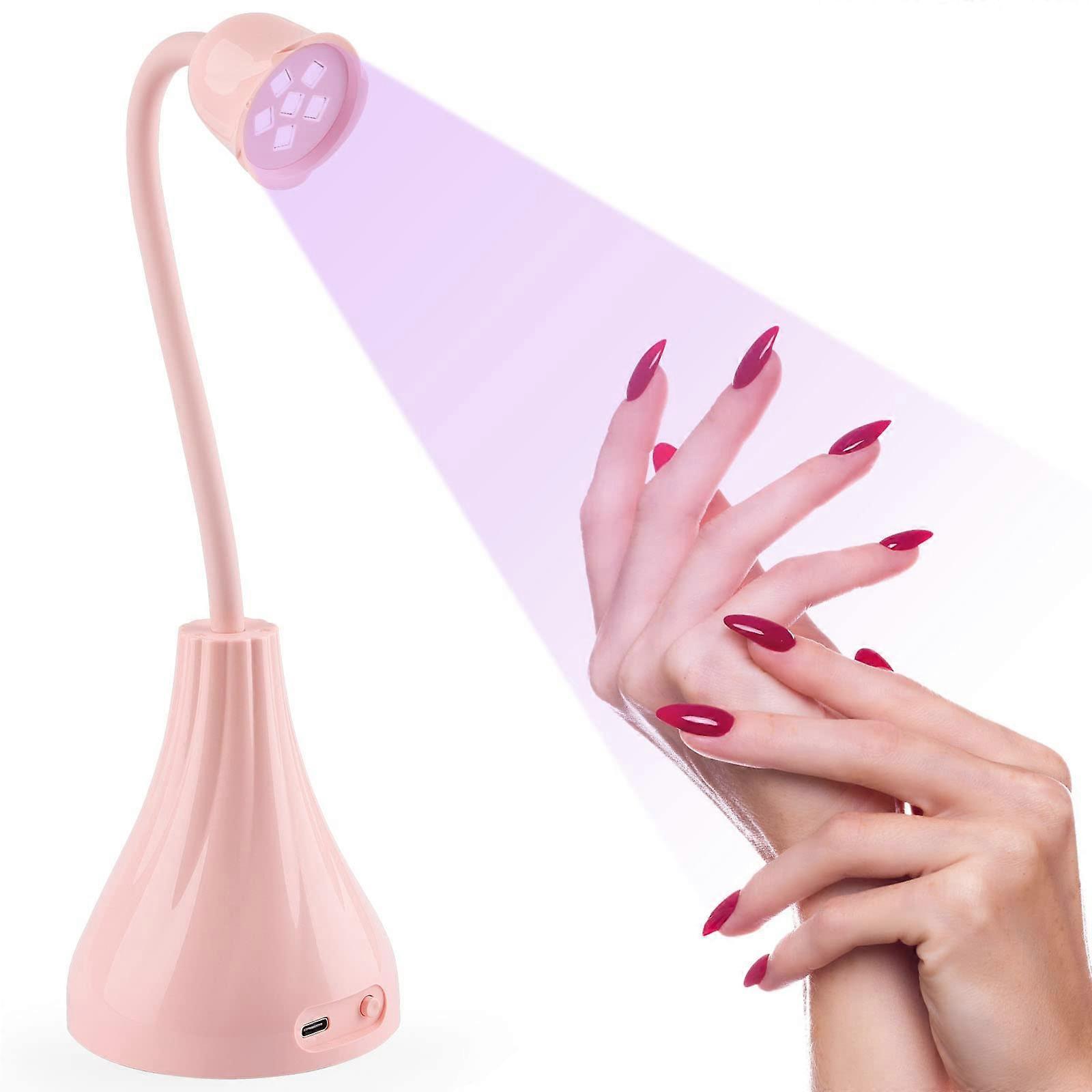 UV Nail Lamp, Mini Rose Portable Rototable Nail Light