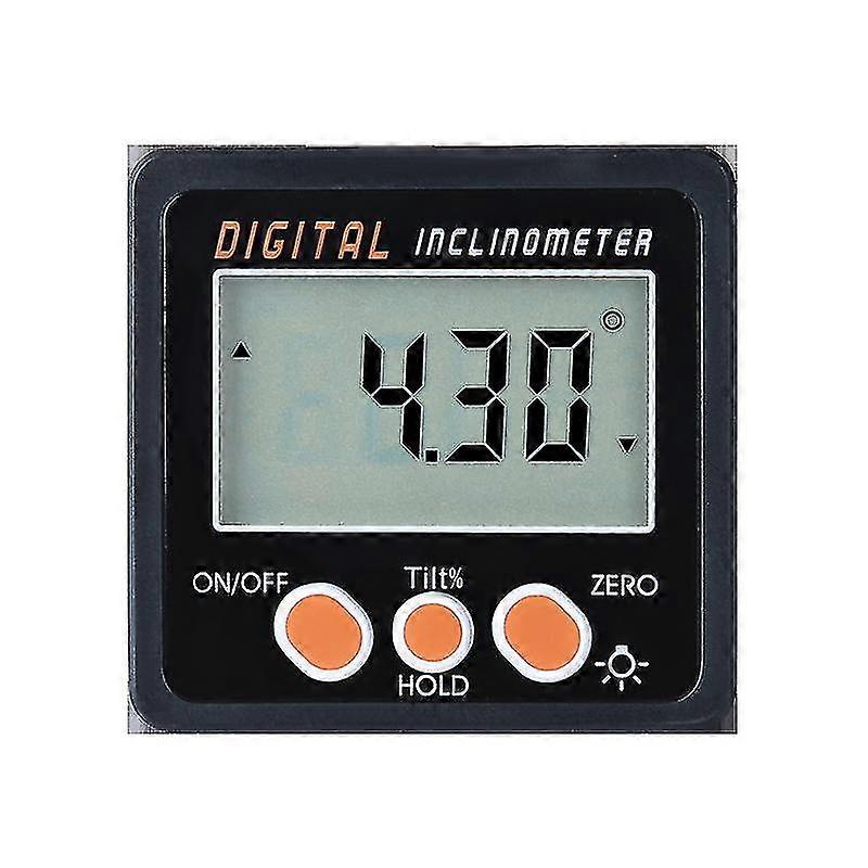 Bevel Box - Digital Magnetic Inclinometer Angle Gauge Meter Protractor(1pc, Black) -t