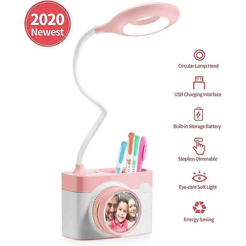 LED desk lamp, children's reading, touch adjustable brightness, USB charging