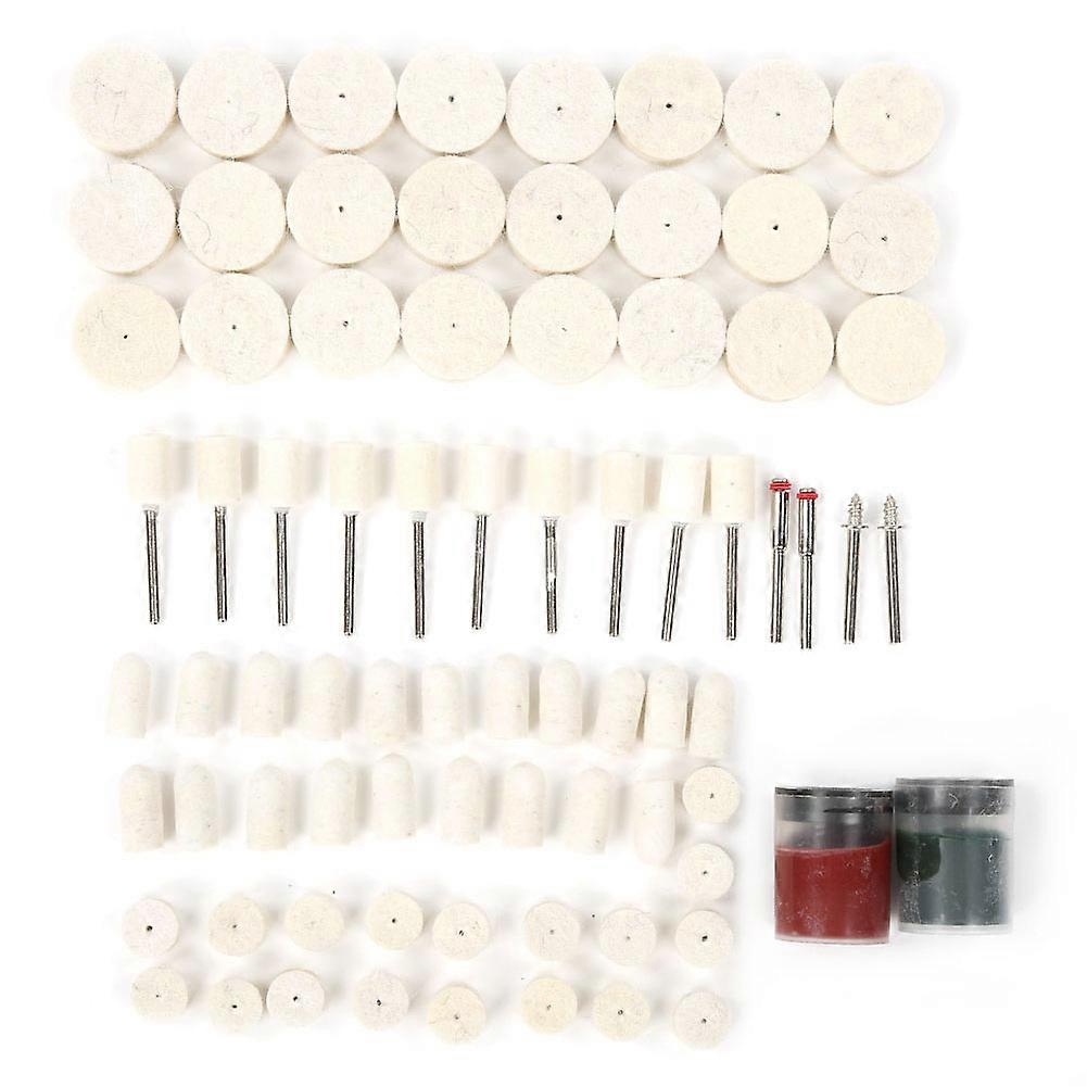 78PCS Wool Polishing Accessories Wool Felt Grinding Buffing Wheels Pads Kit