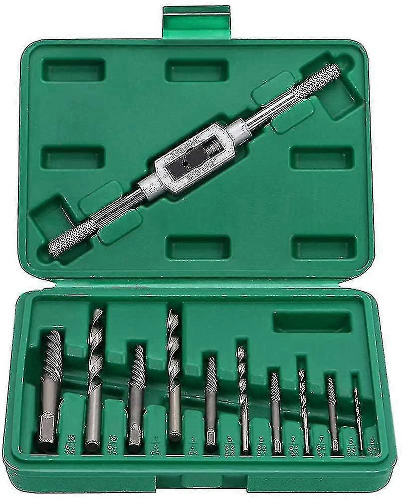 11pcs Damaged Screw Extractors Broken Bolts With Storage Box