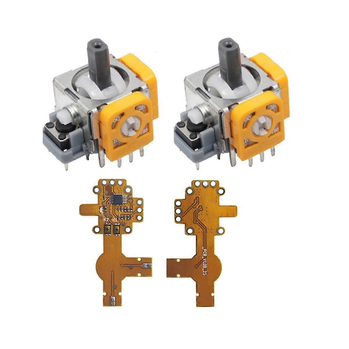 2PCS 3D Analog Joystick+Calibration Board for Game Console Joystick Effect & Joystick Center/Outer