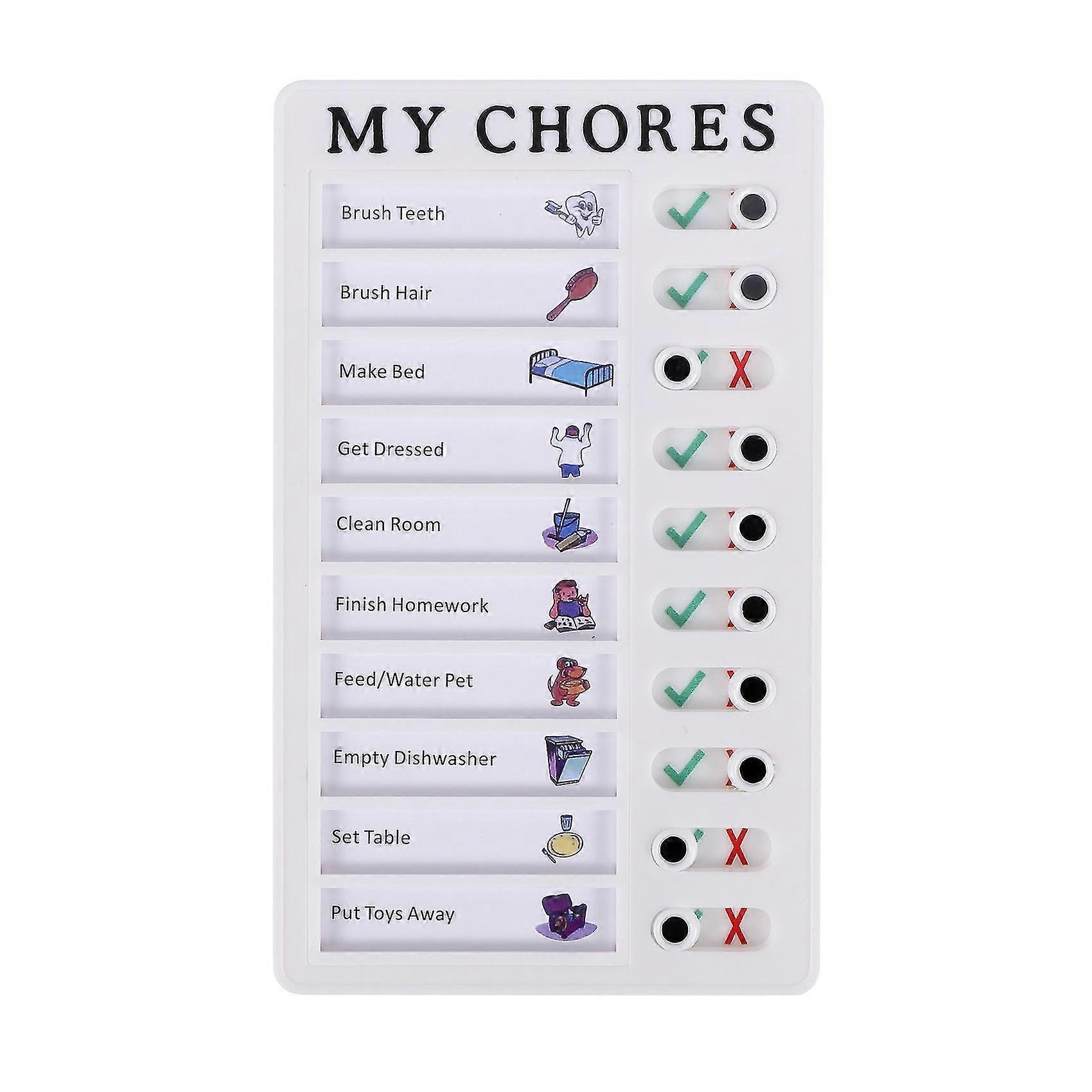 Note Marker Board Removable Chores Reusable Note Pad for Home Camping to Do List Chore Chart A