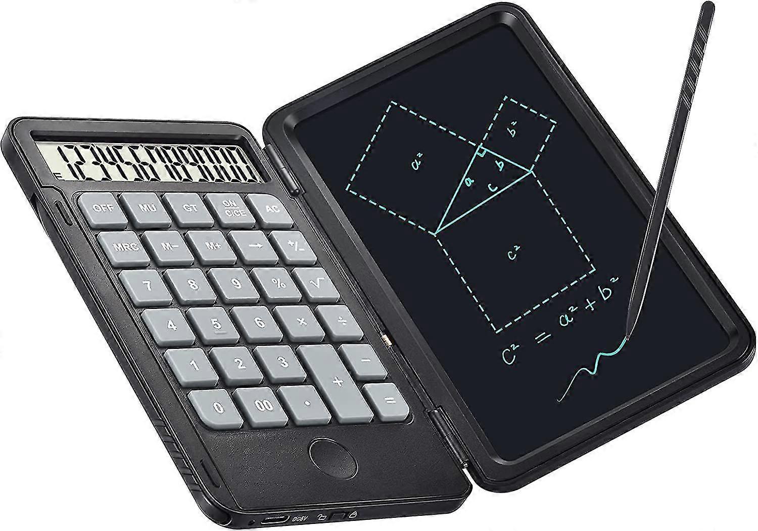 Calculator, Basic Desktop Calculators With Writing Tablet