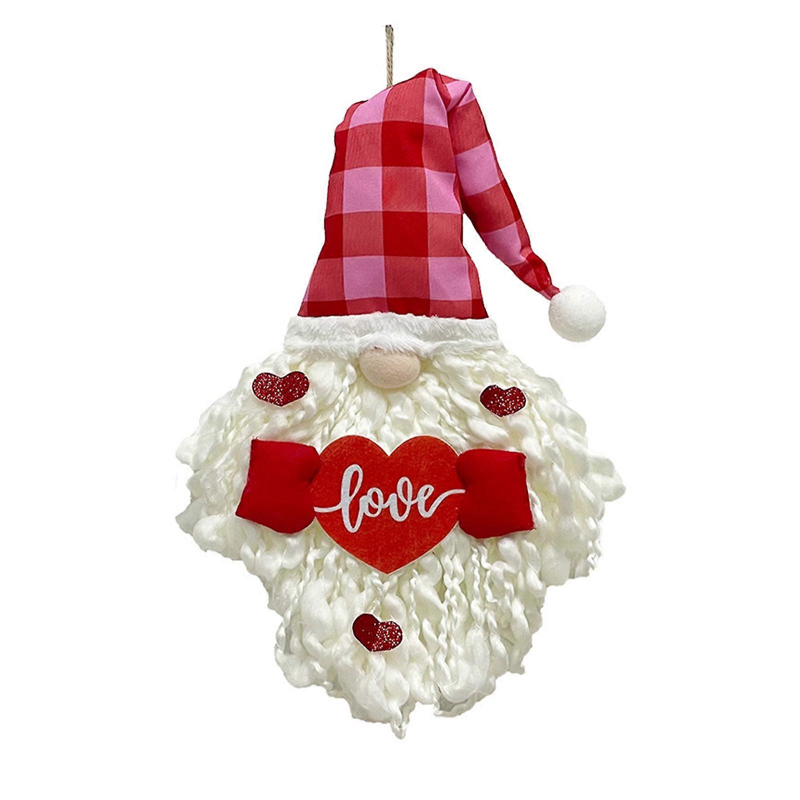 Creative Red Wreath for Valentine's Day Wall Decor