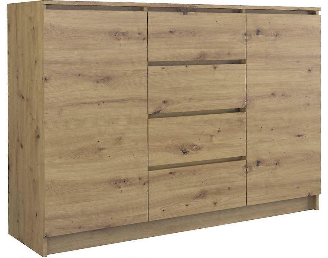 Kommode Schrank 2D4S 120 - Eiche Artisan