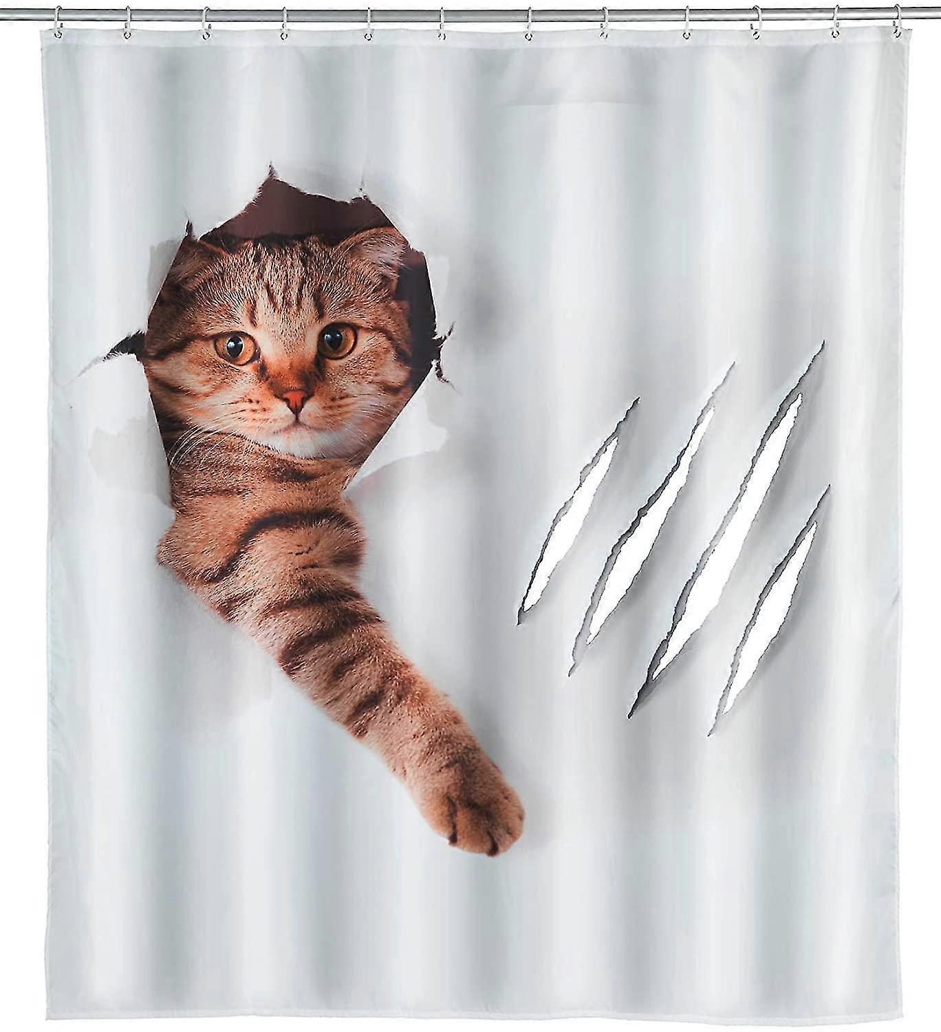 Cute Cat Shower Curtain
