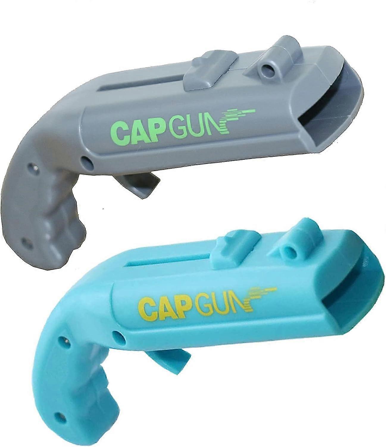 Cap Gun Bottle Opener Funny Launcher Shooter Bottle Opener for Creative Game Family Party Bar Outdoor Barbecue Plastic