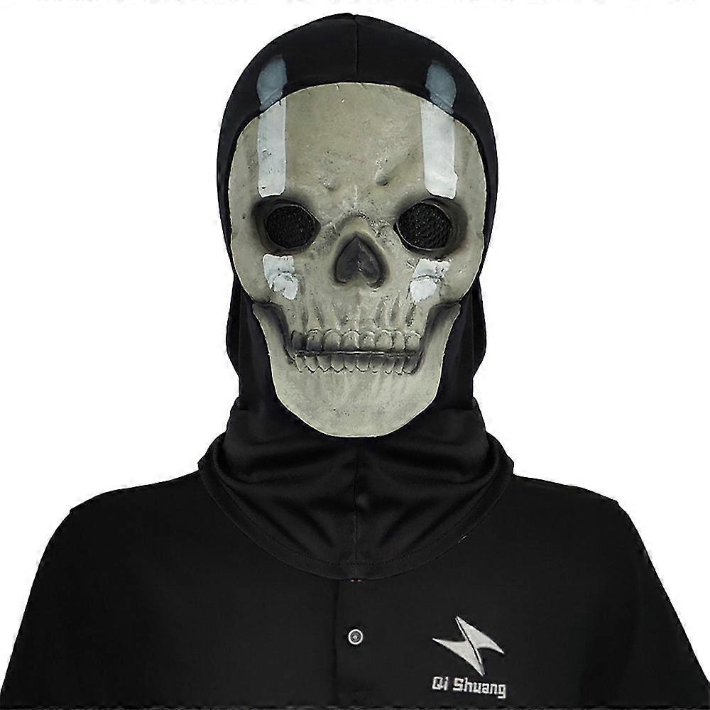هالوين نداء الواجب قناع شبح الكبار بالاكلافا قبعة + الجمجمة قناع الوجه الكامل تأثيري زي