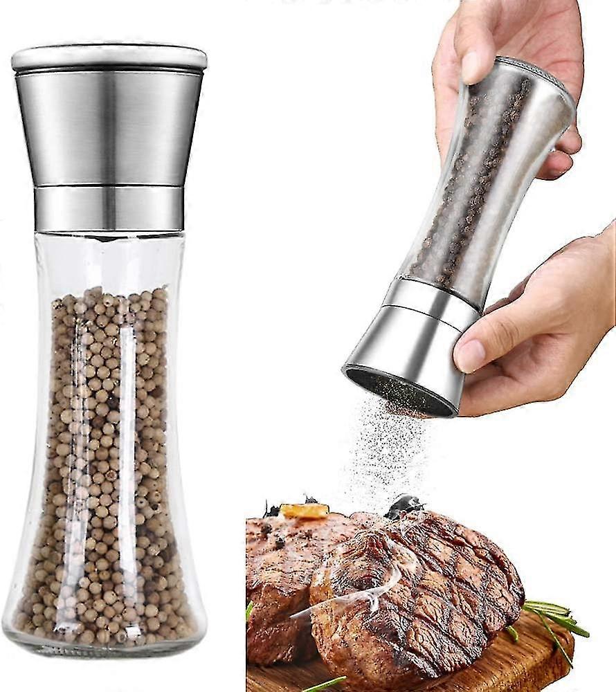 Salt And Pepper Mill, Manually Adjustable Pepper Mill, Freshly Ground Spices Make Dishes