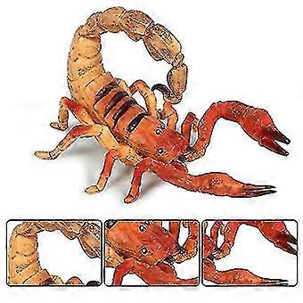 Scorpion Statue Realistic Plastic Scorpion Arthropod Figurine Collection. One Piece, Red