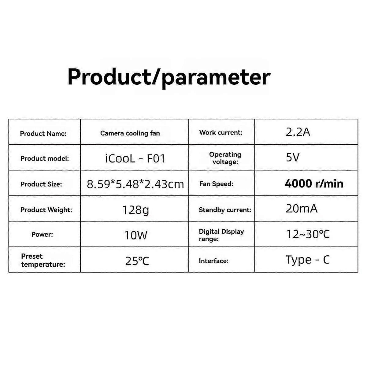 Camera Cooling System Quiet Camera Heat Sink Cooling Fan Semiconductor Radiator for / /