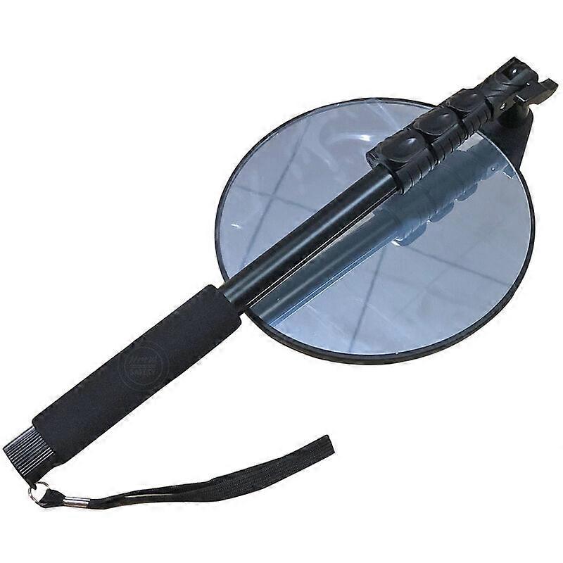 Vehicle Inspection Mirror, Long Inspection Mirror, High Strength Shatterproof Mirror, Not Easily Broken, Safety Mirror 20  20cm, with Handbag