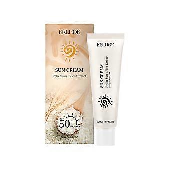 O creme protetor de arroz é hidratante, refrescante, não pegajoso e naturalmente resistente aos raios UV