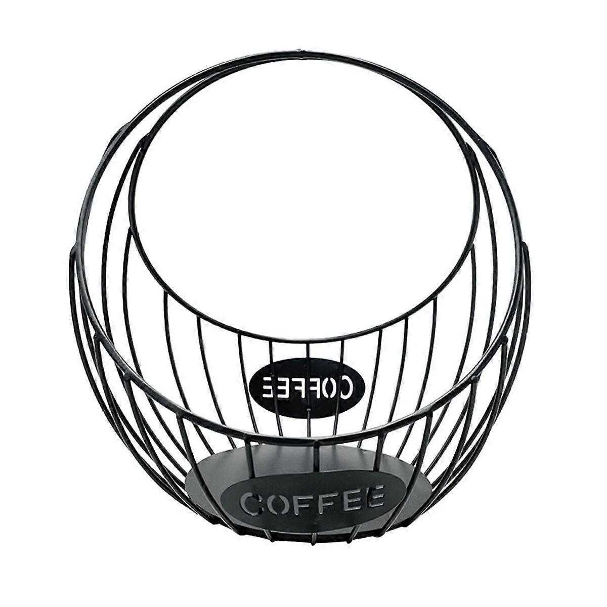 Kaffeepadhalter, Tassenhalter für Theke, Kaffeepad-Organizer, Kaffeetassenkorb für die Küchentheke zu Hause oder im Büro-A