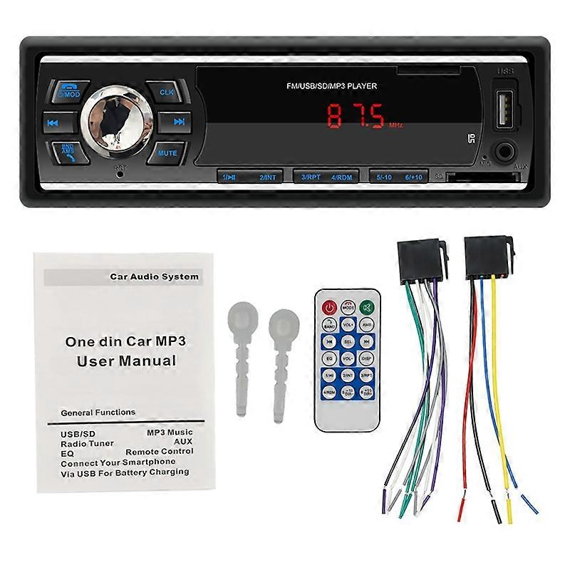 1 RUÍDO Carro Mãos-Livres Bluetooth Com USB USB / SD / AUX Card FM MP3 Player PC Tipo: ISO-6249