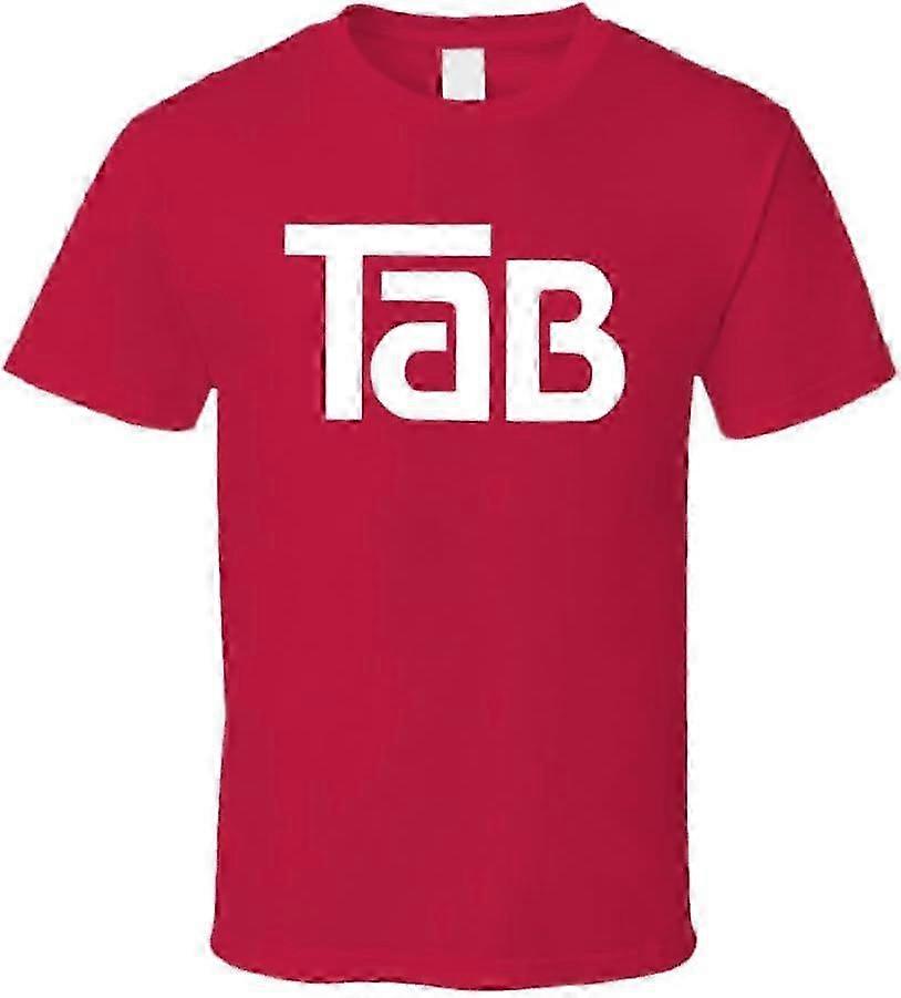 Tab Cola Soft Drink Red T Shirt Retro trendy material